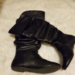 Black over the knee boots
